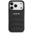 AMG Leather Debossed Lines Logo Case iPhone 17 Pro tok, fekete