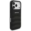 AMG Leather Debossed Lines Logo Case iPhone 17 Pro tok, fekete