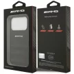 AMG Leather Debossed Lines Logo Case iPhone 17 Pro tok, fekete