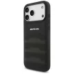 AMG Leather Debossed Lines Logo Case iPhone 17 Pro Max tok, fekete