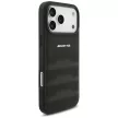 AMG Leather Debossed Lines Logo Case iPhone 17 Pro Max tok, fekete