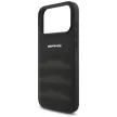AMG Leather Debossed Lines Logo Case iPhone 17 Pro Max tok, fekete