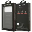 AMG Leather Debossed Lines Logo Case iPhone 17 Pro Max tok, fekete