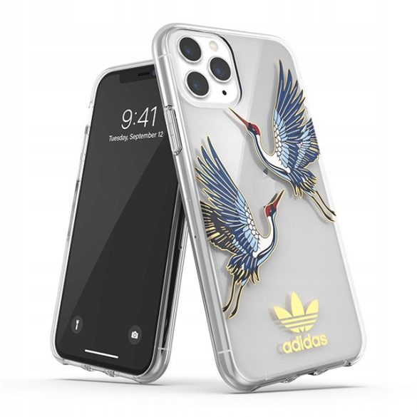 Adidas Original Clear case Birds iPhone 11 Pro hátlap, tok, mintás, átlátszó-színes