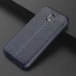 Samsung Galaxy J7 (2017) Litchi Pattern Flexible hátlap, tok, kék