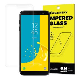  Wozinsky Samsung Galaxy J6 (2018) kijelzővédő edzett üvegfólia (tempered glass) 9H keménységű (nem teljes kijelzős 2D sík üvegfólia), átlátszó