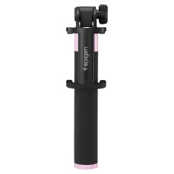   Spigen S530w Bluetooth selfie stick, szelfi bot, 100cm, távirányítóval, fekete-rozé arany