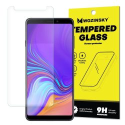   Wozinsky Samsung Galaxy A7 (2018) kijelzővédő edzett üvegfólia (tempered glass) 9H keménységű (nem teljes kijelzős 2D sík üvegfólia), átlátszó