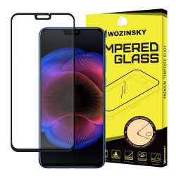   Wozinsky Honor 8X 5D Full Glue teljes kijelzős edzett üvegfólia (tempered glass) 9H keménységű, tokbarát, fekete