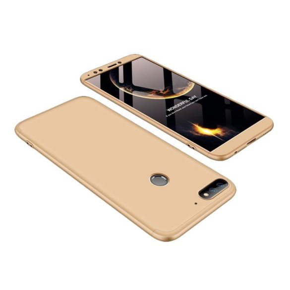 Full Body Case 360 Huawei Y7 Prime (2018) hátlap, tok, arany