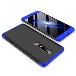 Full Body Case 360 Nokia 6.1 hátlap, tok, fekete-kék