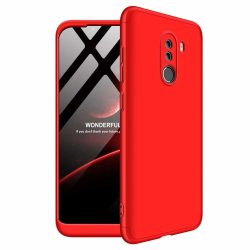 Full Body Case 360 Xiaomi Pocophone F1 hátlap, tok, piros