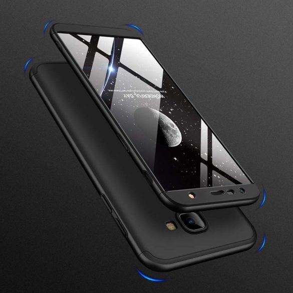 Full Body Case 360 Samsung Galaxy J4 Plus (2018), hátlap, tok, fekete