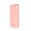 Baseus Thin Power Bank and Qi Wireless Charger, hordozható külső akkumulátor, 10000 mAh, vezeték nélküli Qi töltő, rózsaszín