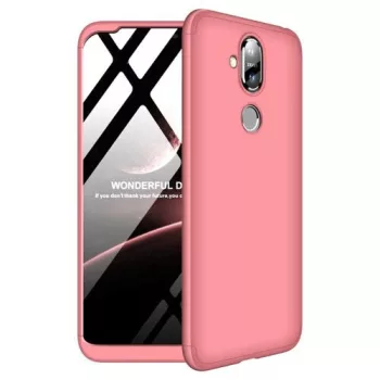  Full Body Case 360 Nokia 8.1/Nokia X7 hátlap, tok, rozé arany
