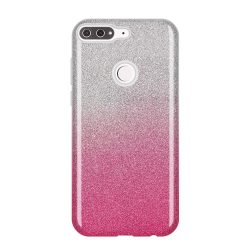   Wozinsky Glitter Case Shining Cover Huawei Y7 Prime (2018) hátlap, tok, rózsaszín