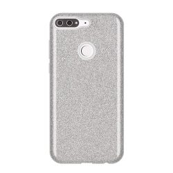   Wozinsky Glitter Case Shining Cover Huawei Y7 Prime (2018) hátlap, tok, ezüst
