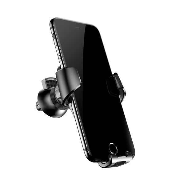 Baseus Gravity Car Mount Air Vent univerzális autós telefon tartó, 4-6 colos eszközökre, fekete