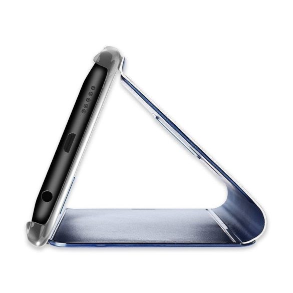 Clear View Case cover Huawei Y6 (2019) oldalra nyíló tok, kék