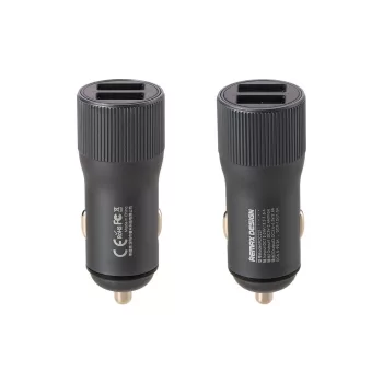   Remax RCC221 univerzális autós töltő, gyorstöltő, 2xUSB, 2.4A, szürke