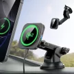 ESR HALOLOCK MAGNETIC MAGSAFE DASHBOARD CAR MOUNT WIRELESS CHARGER QI2 15W autós tartó és töltő, fekete