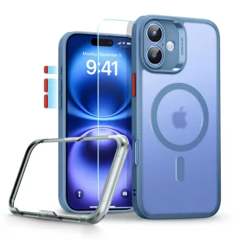   ESR CLASSIC PRO SET HALOLOCK MAGSAFE IPHONE 16 FROSTED tok, kék