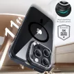 ESR Classic Hybrid Kickstand Halolock MagSafe Case with Stand + tempered glass iPhone 16 Pro Max, átlátszó fekete kerettel
