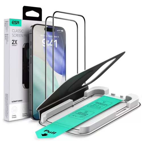 ESR ULTRAFIT TEMPERED GLASS 2-PACK iPhone 17 PRO edzett üvegfólia
