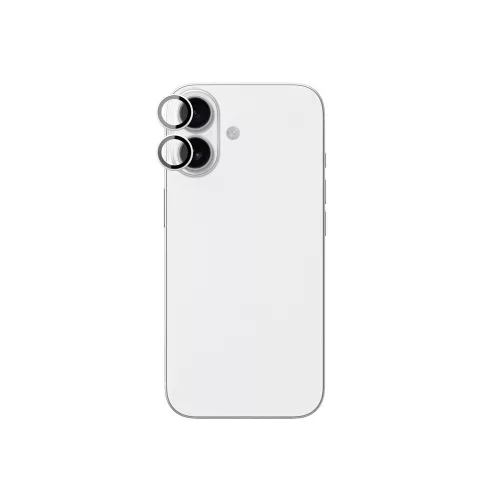 AmazingThing Lens Glass iPhone 17 with kameravédő, ezüst Aluminum keret