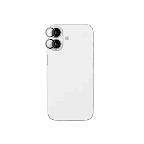 AmazingThing Lens Glass iPhone 17 with kameravédő, fekete Aluminum keret