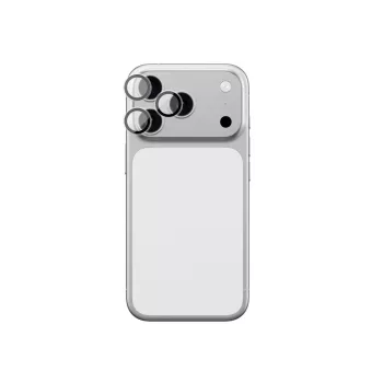   AmazingThing Lens Glass iPhone 17 Pro / Pro Max with kameravédő, fekete Aluminum keret