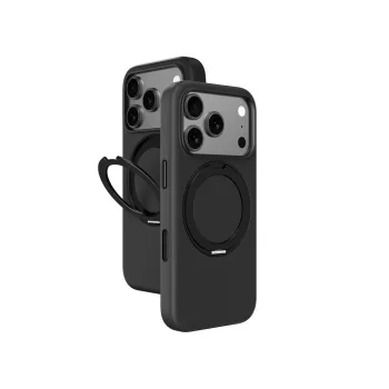   AmazingThing Cloudie iPhone 17 Pro Max Case Stand tok, fekete