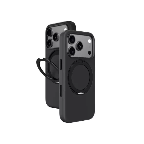AmazingThing Cloudie iPhone 17 Pro Max Case Stand tok, fekete