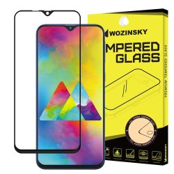   Wozinsky Glass Screen 5D Full Glue Samsung Galaxy M20 teljes kijelzős edzett üvegfólia, 9H keménységű, tokbarát, fekete
