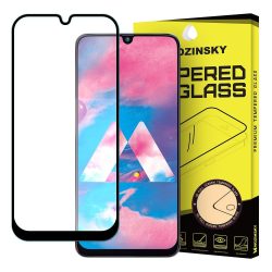   Wozinsky Glass Screen 5D Full Glue Samsung Galaxy M30 teljes kijelzős edzett üvegfólia, 9H keménységű, tokbarát, fekete