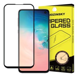   Wozinsky Glass Screen 5D Full Glue Samsung Galaxy S10e teljes kijelzős edzett üvegfólia, 9H keménységű, tokbarát, fekete