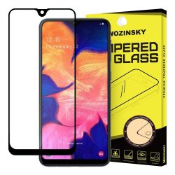   Wozinsky Glass Screen 5D Full Glue Samsung Galaxy A10 teljes kijelzős edzett üvegfólia, 9H keménységű, tokbarát, fekete