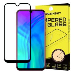   Wozinsky Honor 20 Lite 5D Full Glue teljes kijelzős edzett üvegfólia (tempered glass) 9H keménységű, tokbarát, fekete