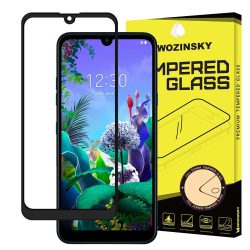   Wozinsky LG Q60/K50 5D Full Glue teljes kijelzős edzett üvegfólia (tempered glass) 9H keménységű, tokbarát, fekete