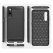 Carbon Case Flexible Samsung Galaxy Note 10 hátlap, tok, sötétkék