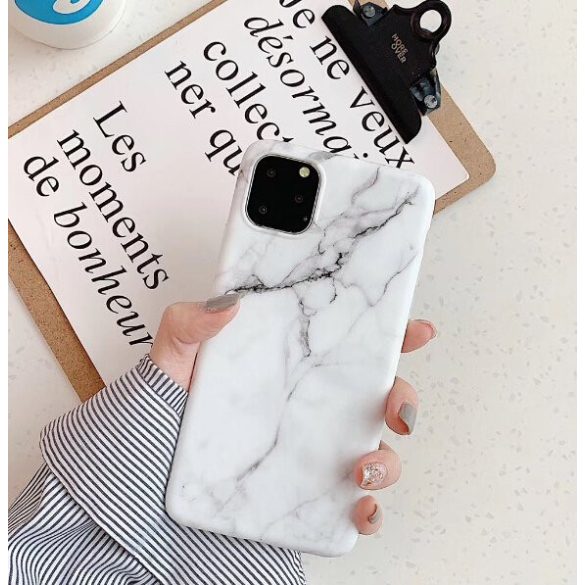 Wozinsky Samsung Galaxy A40 Marble case márvány mintás hátlap, tok, fehér