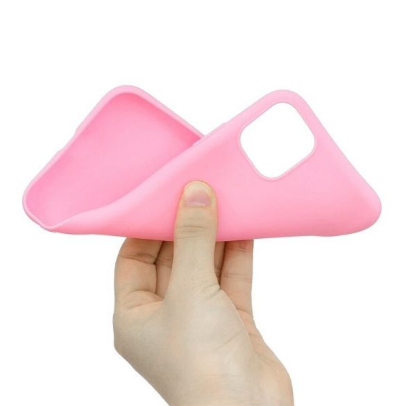 Silicone Flexible Rubber iPhone 11 Pro szilikon hátlap, tok, rózsaszín