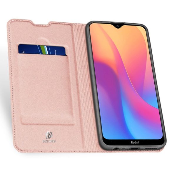 Dux Ducis Skin Pro Xiaomi Redmi 8A oldalra nyíló tok, rózsaszín