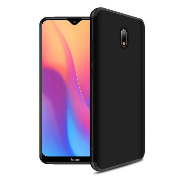 Full Body Case 360 Xiaomi Redmi 8A hátlap, tok, fekete