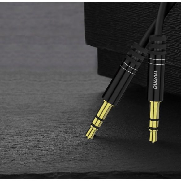 Dudao L12 AUX 3.5mm jack audió kábel, 1.7m, fekete