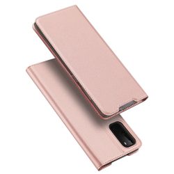   Dux Ducis Skin Pro Samsung Galaxy S20 oldalra nyíló tok, rózsaszín