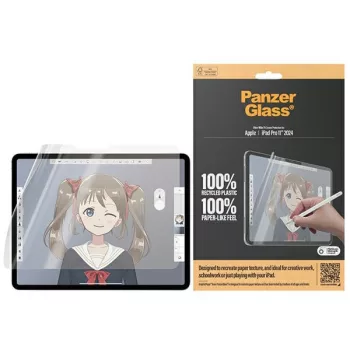   PanzerGlass kijelzővédő üvegfólia GraphicPaper iPad Pro 2024 11" Anti Glare, tokbarát, Ultra-wide Fit