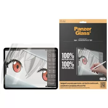   PanzerGlass kijelzővédő üvegfólia GraphicPaper iPad Air 13" 2024, iPad Pro 13" 2024 Anti Glare, tokbarát, Ultra-wide Fit