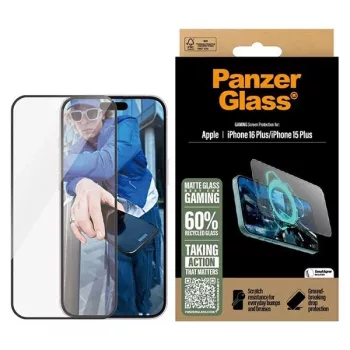  PanzerGlass Gaming Screen Protector iPhone 16 Plus / 15 Plus 6.7" Ultra-Wide Fit 2859