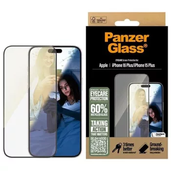   PanzerGlass EyeCare Screen Protector iPhone 16 Plus / 15 Plus 6.7" Ultra-Wide Fit 2867